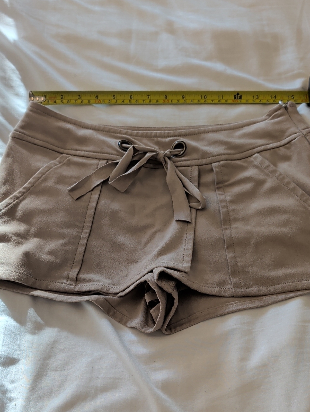 Guess Women’s Taupe Drawstring Athletic Shorts